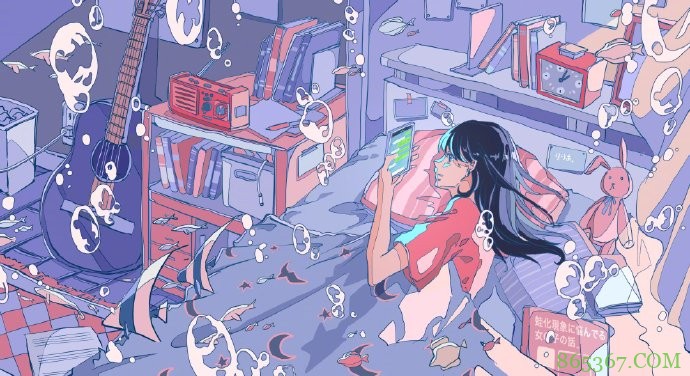 画师大佬笔下的水中世界，看着太治愈了，好期待夏天