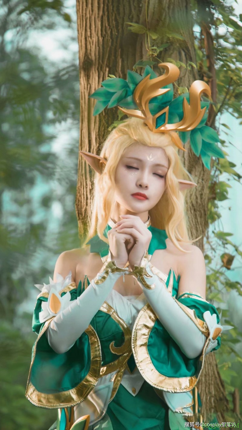 cos：王者荣耀王昭君-精灵公主cos正片@大白鸽奶糖