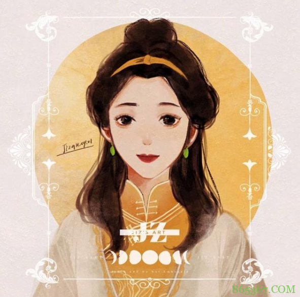 旗袍版的迪士尼公主太美了，艾莎的发型直击我心，白雪公主变贵妇