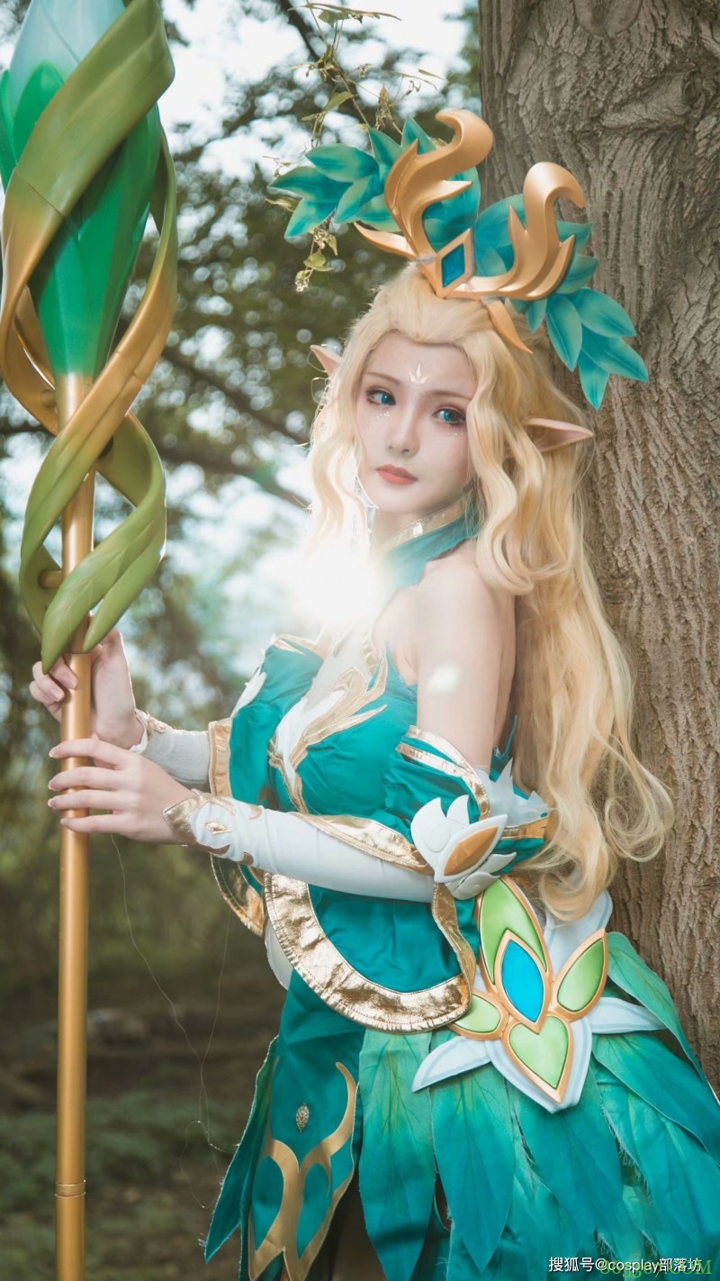 cos：王者荣耀王昭君-精灵公主cos正片@大白鸽奶糖