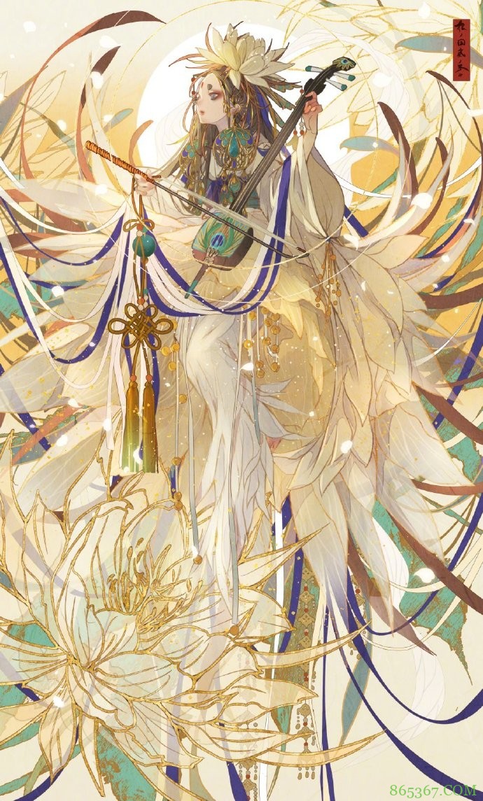 七原老师笔下的花朵拟人,妹子和花儿们融为一体,人与花争俏