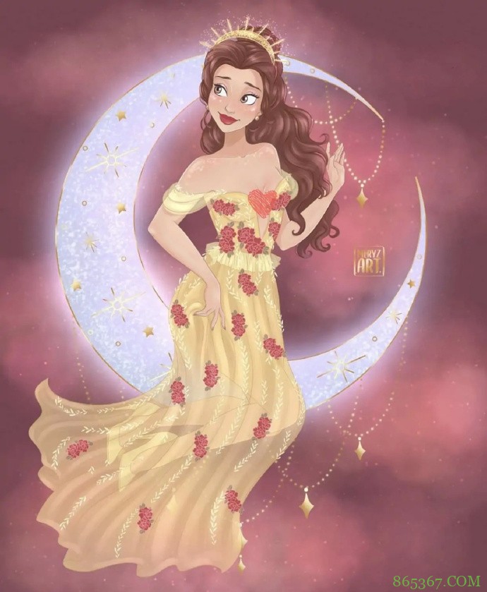 迪士尼公主纷纷“登月”，木兰化身黑夜战士，艾莎宛如女王