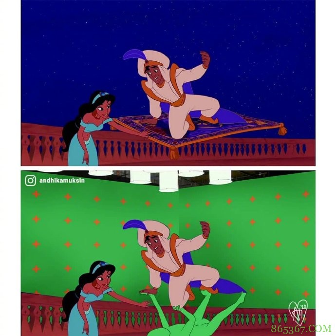 假如迪士尼公主动画都是特效,美人鱼的尾巴全靠后期“加料”