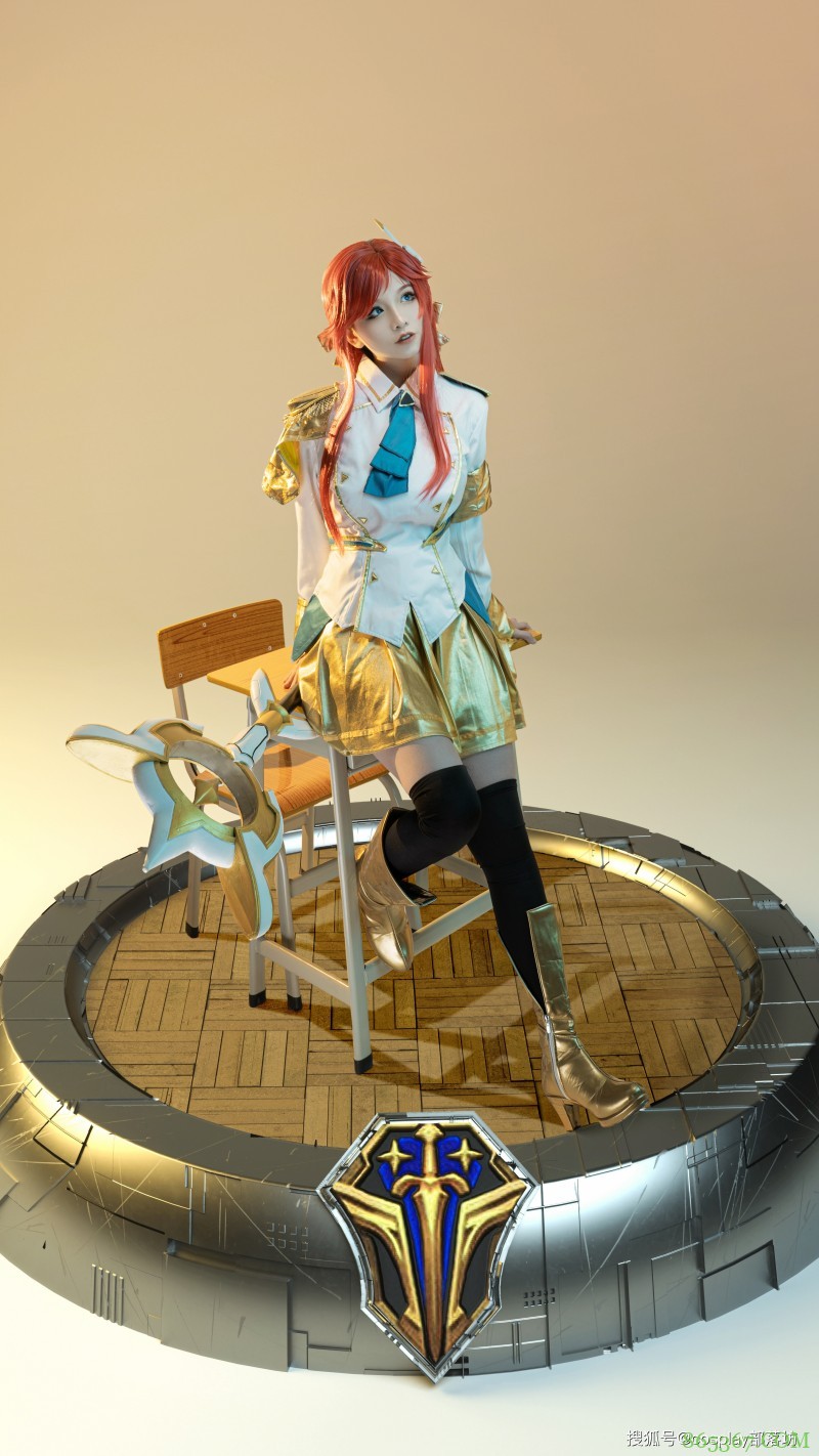 cos:lol战斗学院至臻拉克丝cos正片@落切
