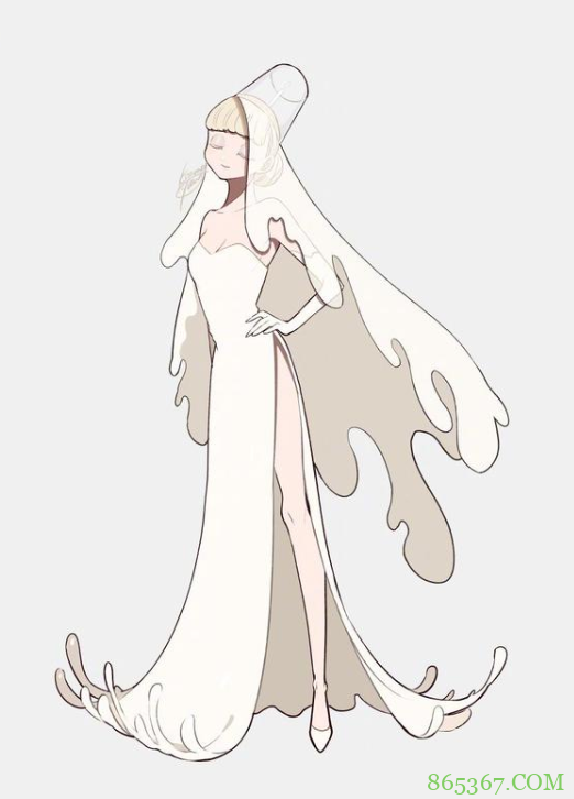 当零食变成萌妹子，大白兔奶糖白又白，牛奶身披白婚纱