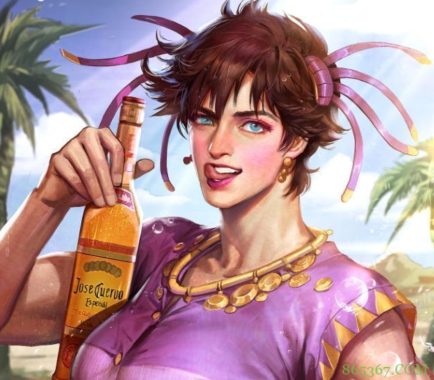看惯了平时的JOJO角色，看看这位画师的换换口味，肌肉都没了