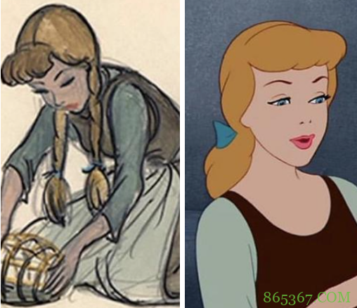据说迪士尼公主的最初形象长这样,木兰好漂亮,长发公主发量堪忧