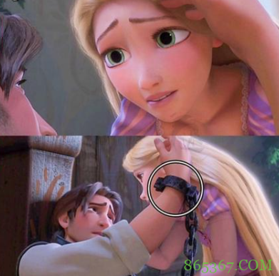 网友分享迪士尼的彩蛋和穿帮，乐佩乱入冰雪奇缘？