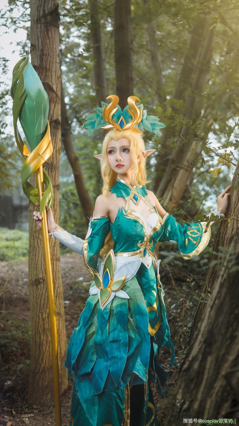 cos：王者荣耀王昭君-精灵公主cos正片@大白鸽奶糖