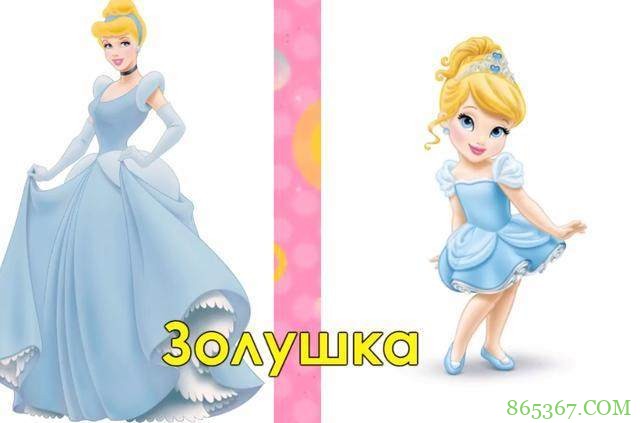 画师分享迪士尼公主小时候的样子，花木兰很活泼，灰姑娘人小鬼大