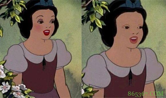 迪士尼公主们卸了妆是啥样?艾莎女王依然美丽,白雪公主有点意外