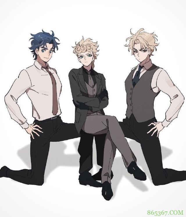看惯了平时的JOJO角色，看看这位画师的换换口味，肌肉都没了