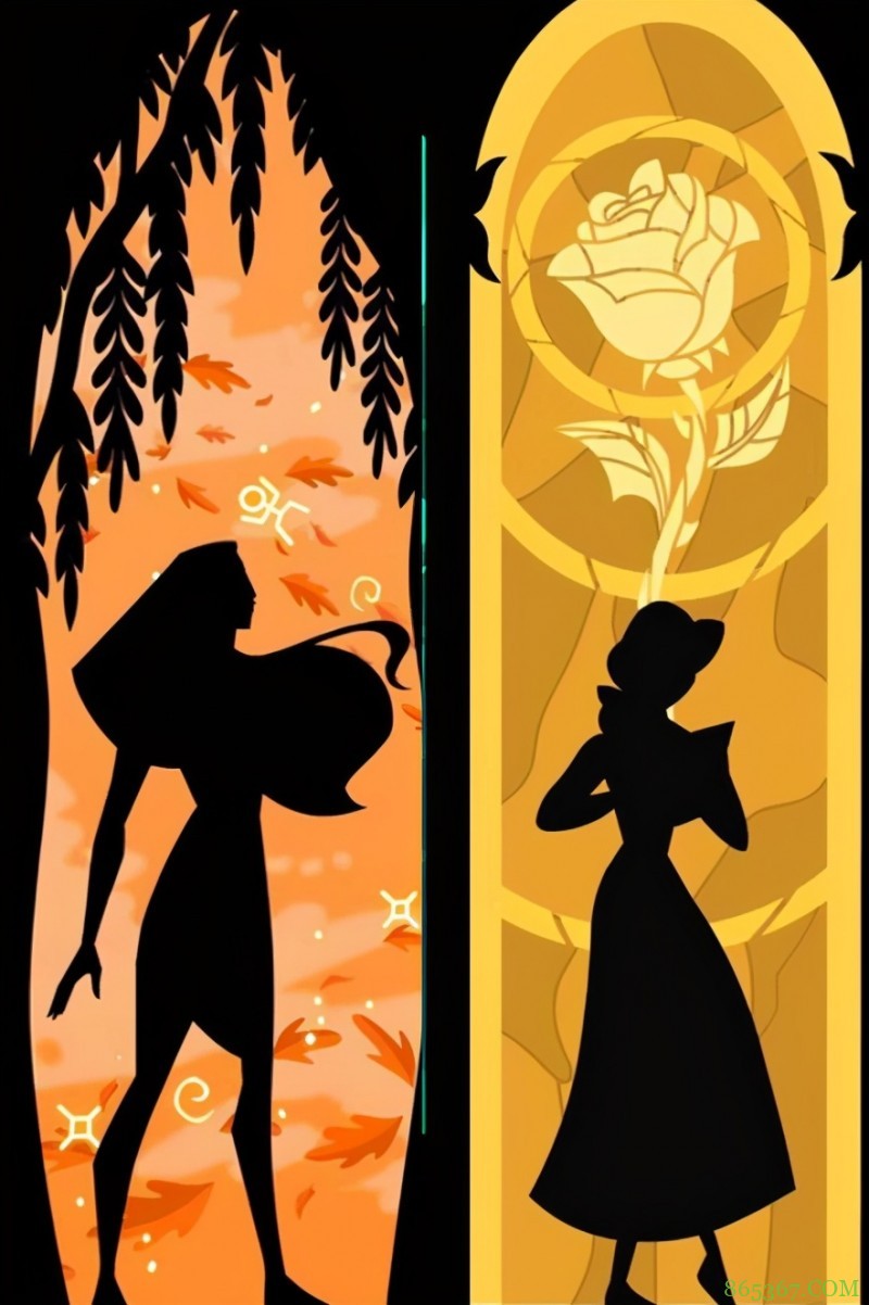 网友创作迪士尼公主剪影，一眼认出艾莎女王，木兰的也很显眼！