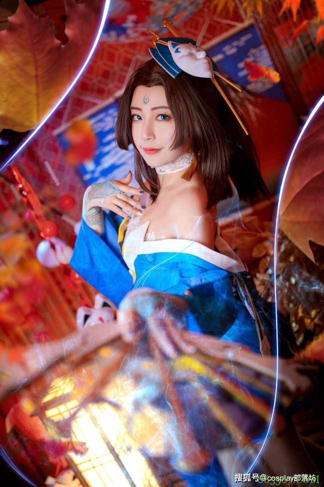 cos:王者荣耀不知火舞魅语cos正片@幕秋秋