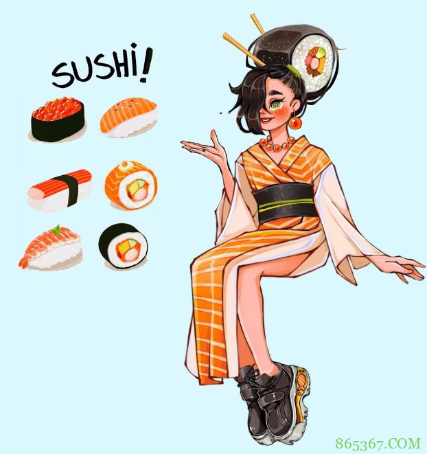 画师大佬绘制食物拟人，草莓蛋糕换上lo装，披萨的打扮我欣赏不来