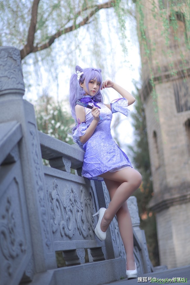 cos：原神刻晴同人旗袍cos正片@瑾默