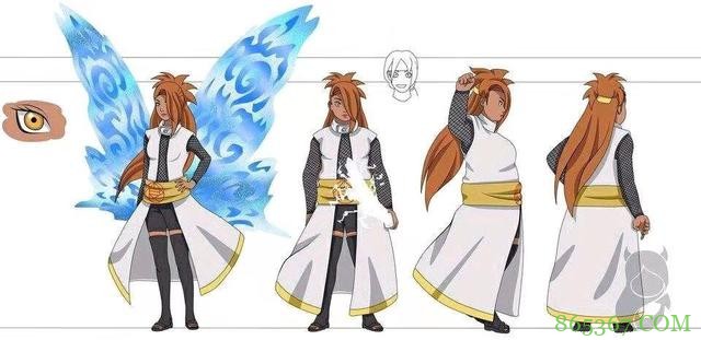 网友分享博人传里的妹子长大之后的形象，班长太美了