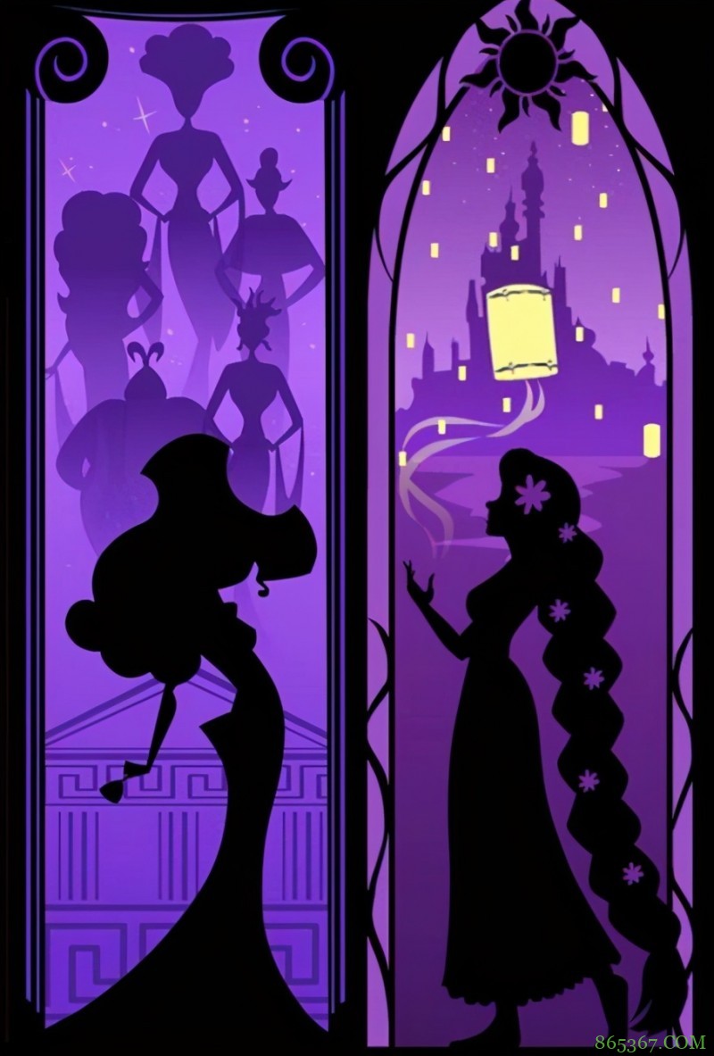 网友创作迪士尼公主剪影，一眼认出艾莎女王，木兰的也很显眼！