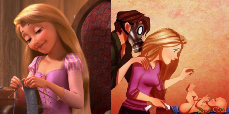 假如迪士尼公主当妈妈,木兰母女好有爱,美人鱼的孩子太调皮