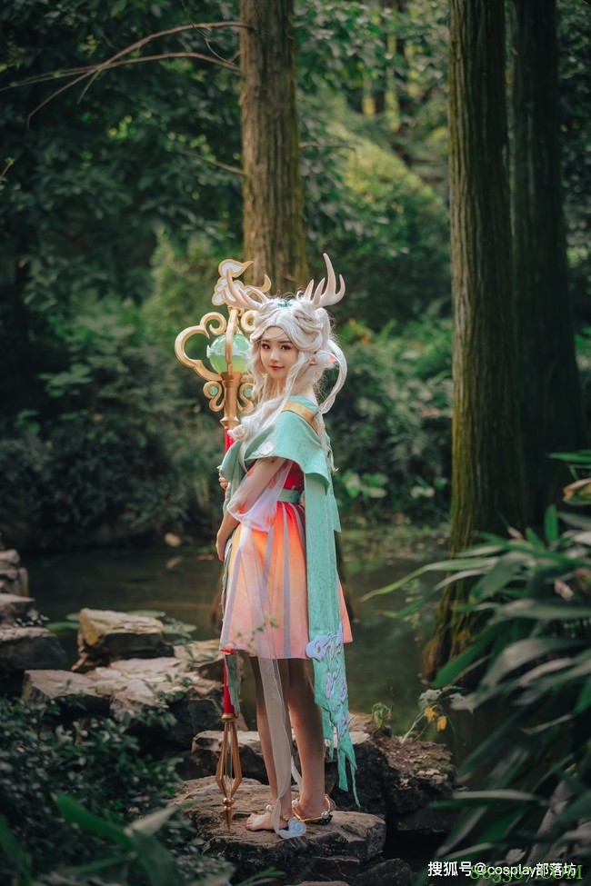 cos：王者荣耀遇见神鹿瑶cos正片@岛野君