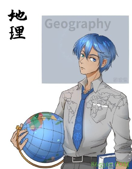 画师绘制课本拟人,历史化身古风帅哥,数学看着压力大