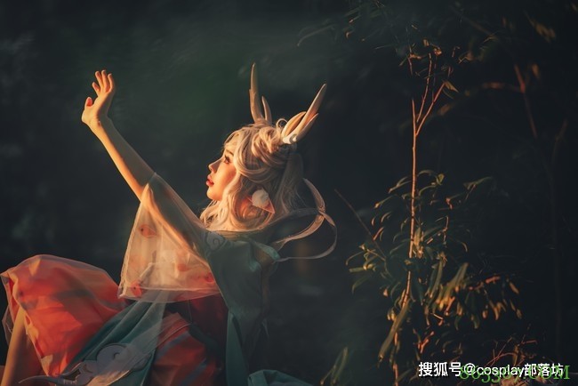 cos：王者荣耀遇见神鹿瑶cos正片@岛野君