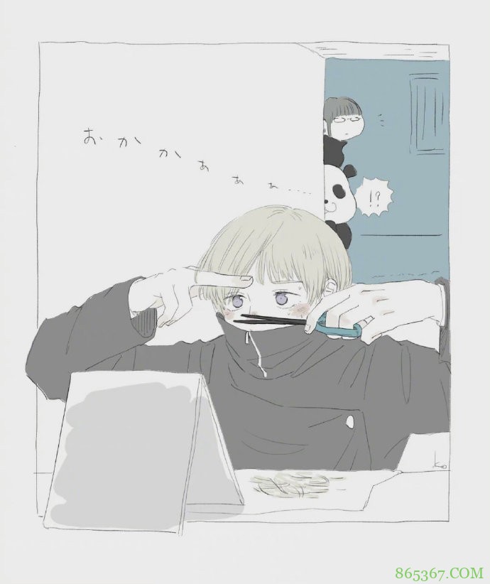 咒术回战：画师绘制狗卷前辈的日常生活，如果有这样的番外太棒了