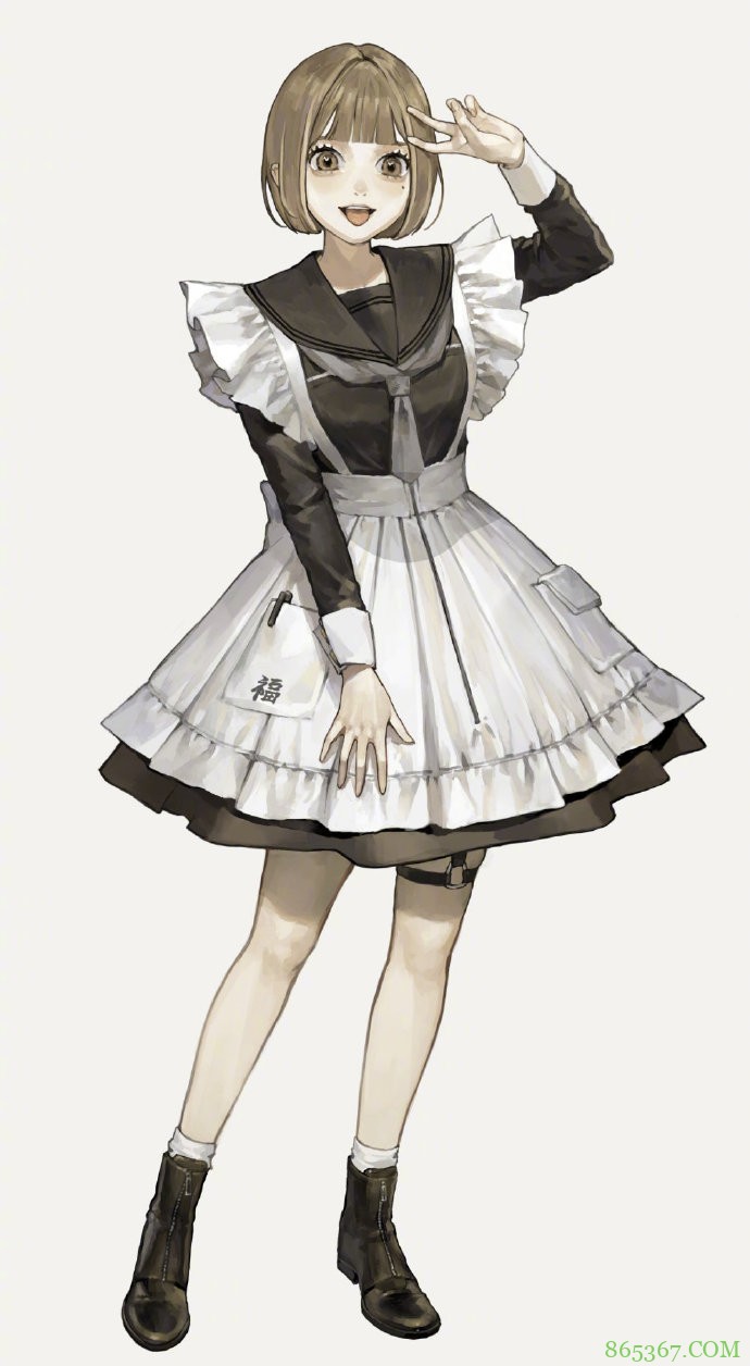 喜欢女仆妹子的推荐收藏下这位画师的作品，笔下的妹子好可爱啊