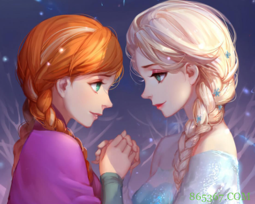 迪士尼公主拍情侣照，每一对都好般配，艾莎安娜只有姐妹同框了