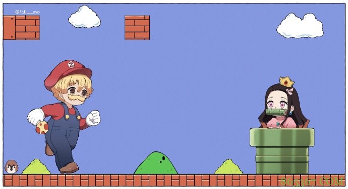 鬼灭之刃:善逸祢豆子太会秀恩爱了!COS白雪公主,还一起逛街