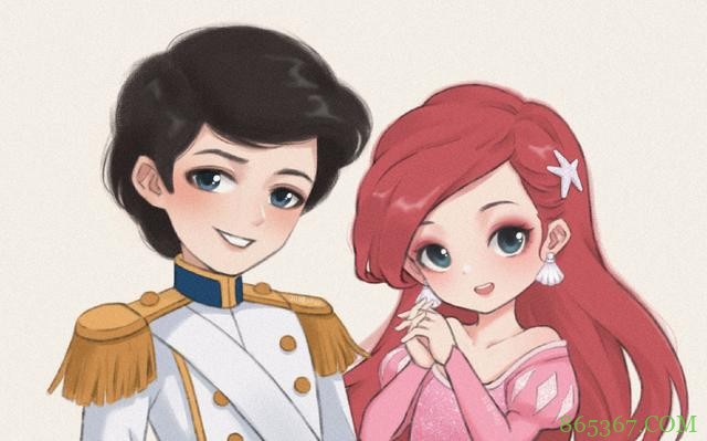 迪士尼公主拍情侣照，每一对都好般配，艾莎安娜只有姐妹同框了