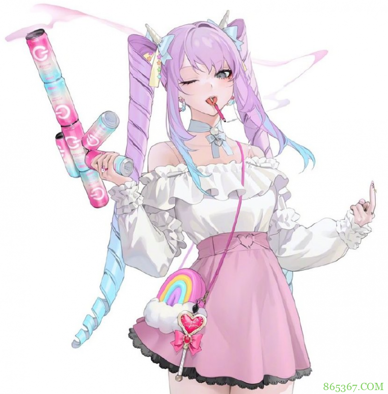 画师笔下的粉色系小姐姐太可爱了,还有一点危险的感觉,我爱了