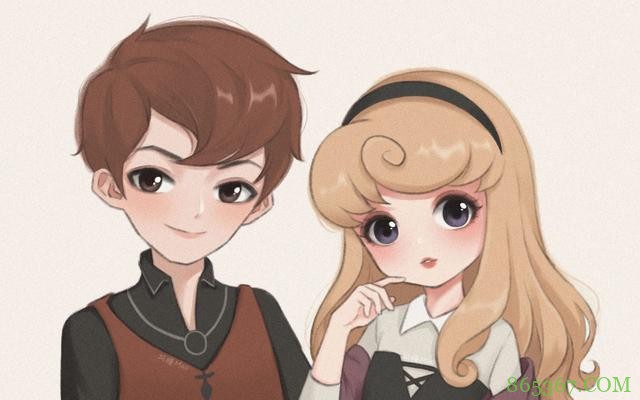 迪士尼公主拍情侣照，每一对都好般配，艾莎安娜只有姐妹同框了