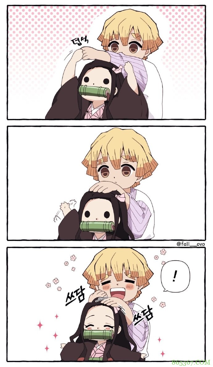 鬼灭之刃:善逸祢豆子太会秀恩爱了!COS白雪公主,还一起逛街