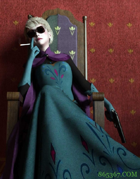 国外大佬创作超酷版艾莎女王,不仅姐姐帅,安娜也超帅的