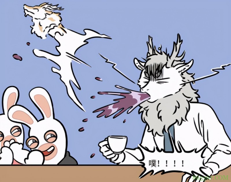 疯狂兔子客串非人哉，去杨戬咖啡店打工，哮天和他们挺配啊