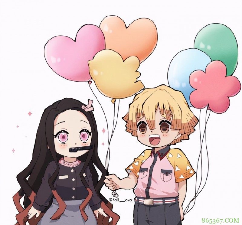 鬼灭之刃:善逸祢豆子太会秀恩爱了!COS白雪公主,还一起逛街