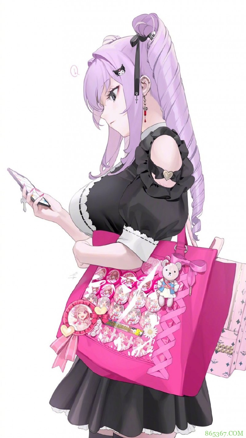 画师笔下的粉色系小姐姐太可爱了,还有一点危险的感觉,我爱了