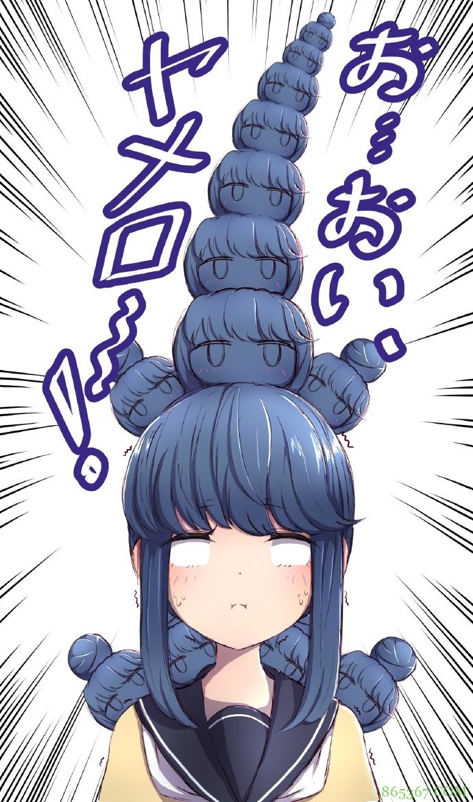 动漫妹子有个丸子头，结果被画师大佬玩坏了，各种P图太秀了