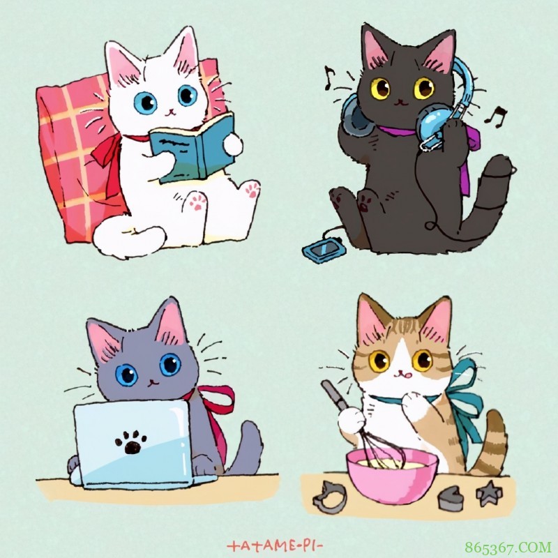 看多了猫耳娘，看看画师笔下的猫猫也挺好，多么可爱的生物啊