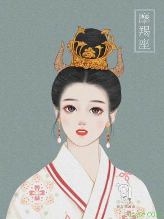 画师将12星座画成古风美少女，天秤座太可爱了，12生肖求安排