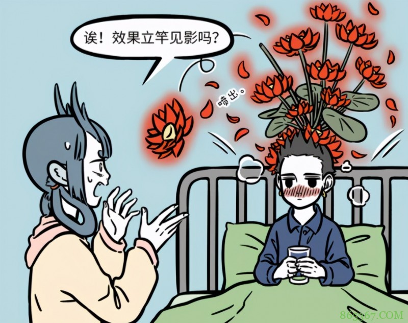 非人哉的哪吒也会生病，曾经感冒开出火莲花，好可爱啊