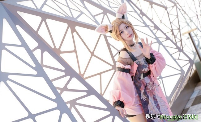 cos:王者荣耀公孙离无限星赏官cos场照@口只喵子