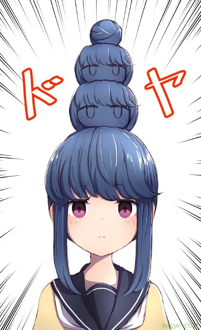 动漫妹子有个丸子头，结果被画师大佬玩坏了，各种P图太秀了