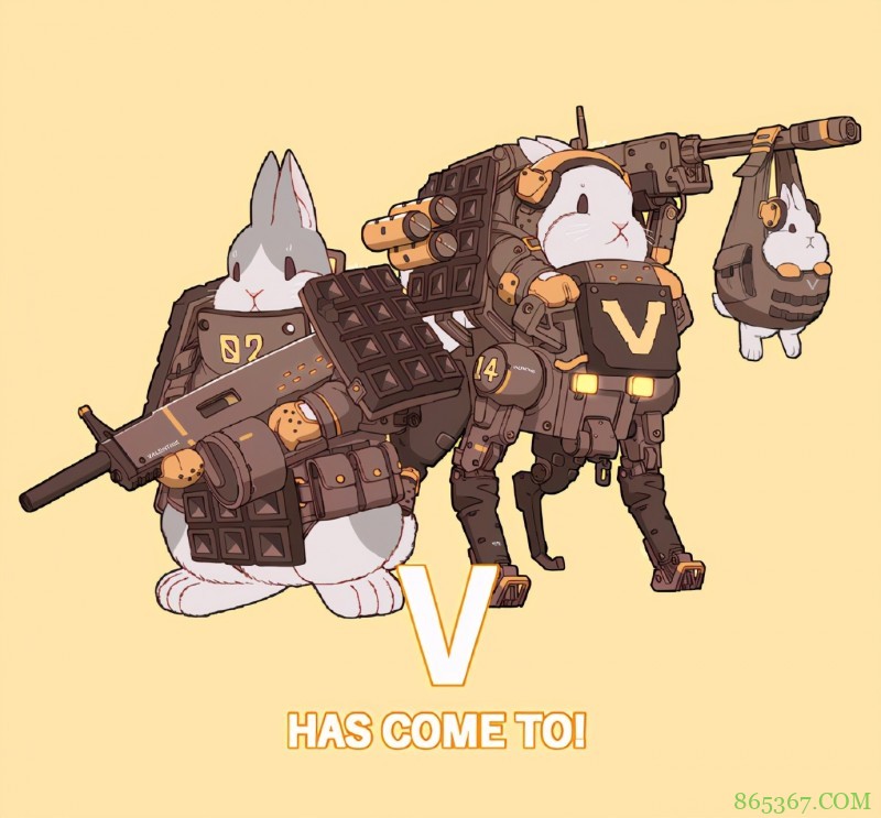 画师笔下全副武装的兔子们,开着坦克驾驶着机甲,猛男就该看这个
