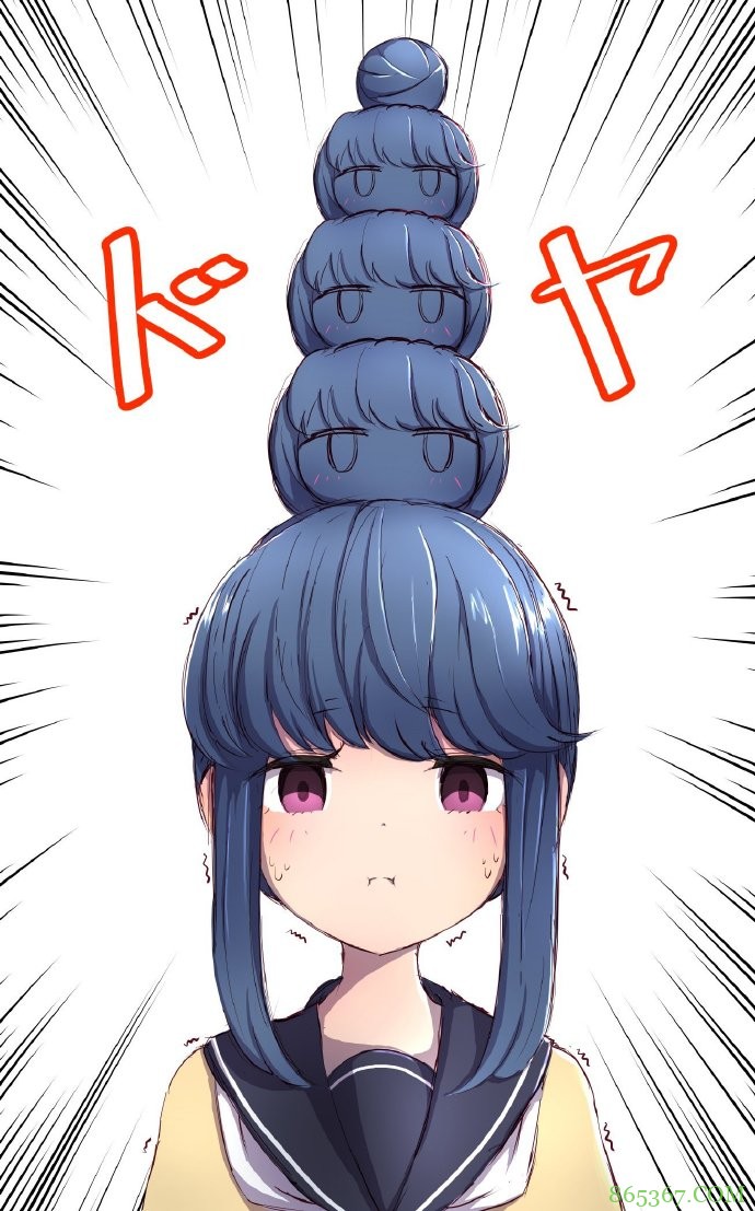 动漫妹子有个丸子头，结果被画师大佬玩坏了，各种P图太秀了