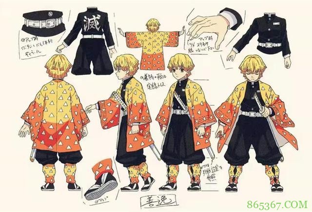 网友分享鬼灭之刃设计稿,换个角度看主角,女装无惨看着有点美