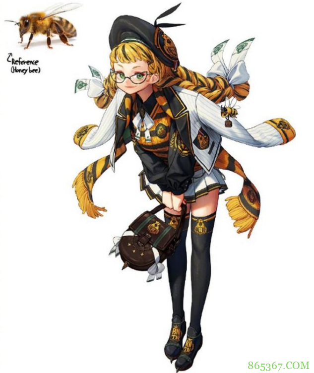 昆虫拟人之后太好看了，螳螂蜜蜂都变成萌妹子了