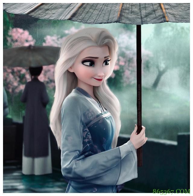 同人大佬帮艾莎女王“买衣服”啦，旗袍JK汉服都给她安排上！