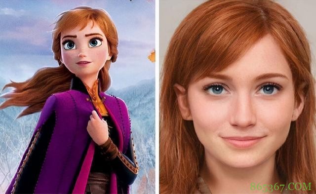感觉冰雪奇缘这类动画还是不适合真人化啊，就算AI合成也差点意思
